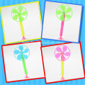 Nature Material Plastic Windmill Pen Toy for Childs